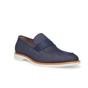 Steve Madden Normin Canvas Penny Loafer Men's Navy Size 8